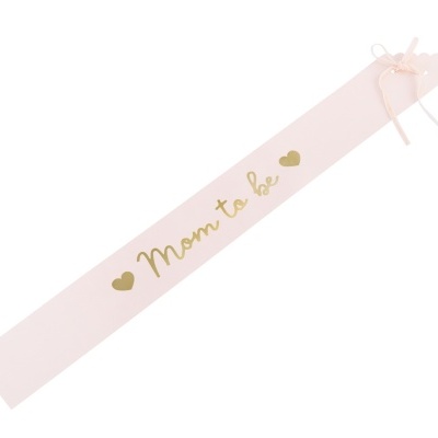 Faixa Mom to Be Rosa