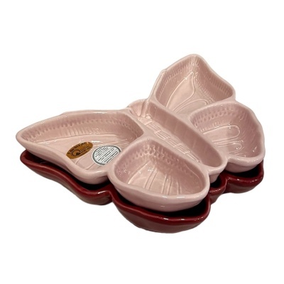 Taça Borboleta Rosa Pastel