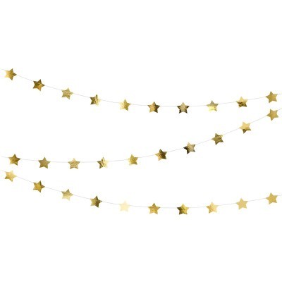 Grinalda Estrelas Dourado