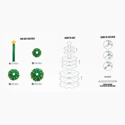 Balão Arvore de Natal 3D