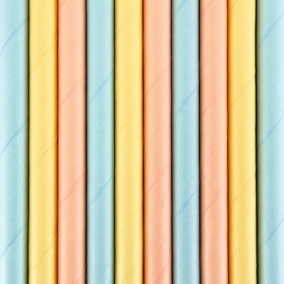 Palhinhas Cores Pastel -  Conj. 10