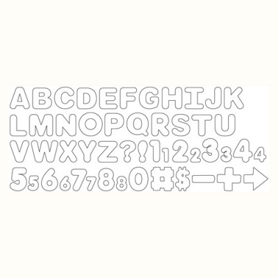 Balde 50 Cortadores Letras e Números