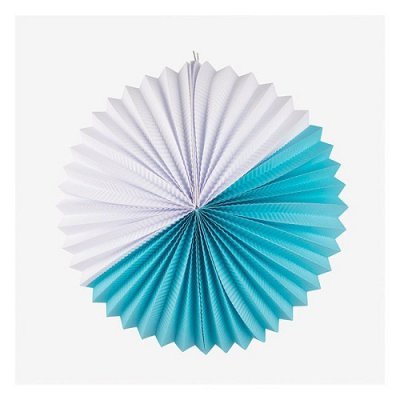 Bola Papel Branca e Azul