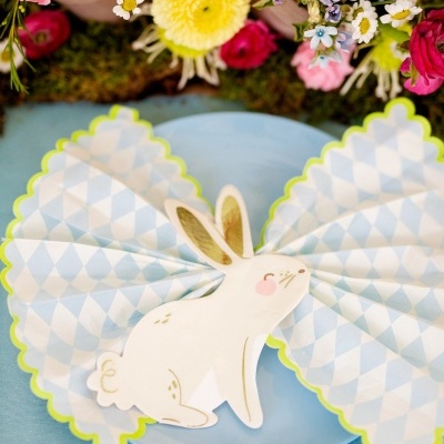 Guardanapos Losangos Azul e Verde