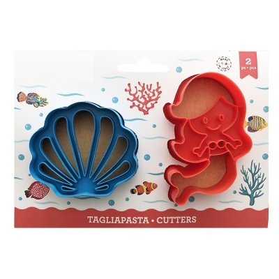 Conj. 2 Cortadores Sereia e Concha