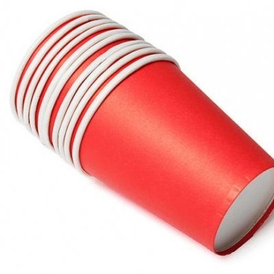 Copos Vermelho Lisos