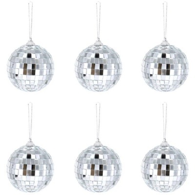 Bolas Espelhos 7cm - Conj.6