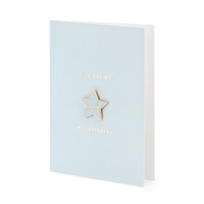 Postal + Pin - Dad You Are My Superhero