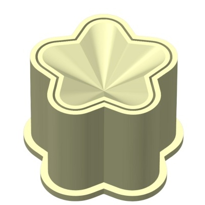 Molde Brigadeiro c/ Carimbo Estrela 3D