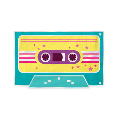 Guardanapos Cassete Rádio Disco