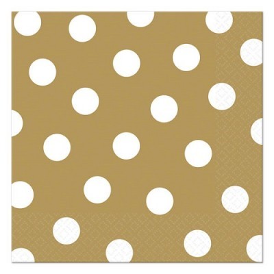 Guardanapos Dourado Bolas