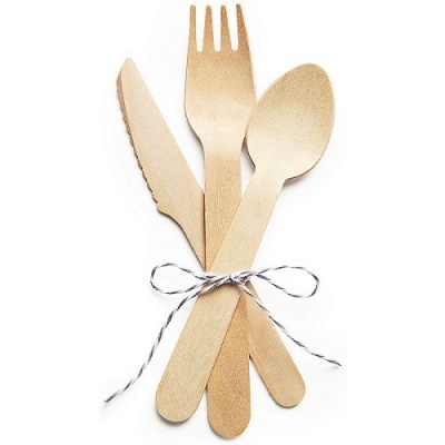 Conj. 25 Garfos de Madeira