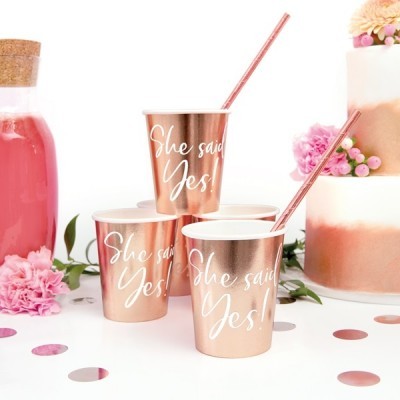 Copos She said yes! Rose Gold