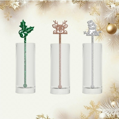 Agitador de Bebidas Natal Modelo 3