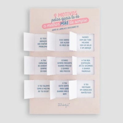 Postal - 9 Motivos pelos quais tu és a melhor MÃE de sempre