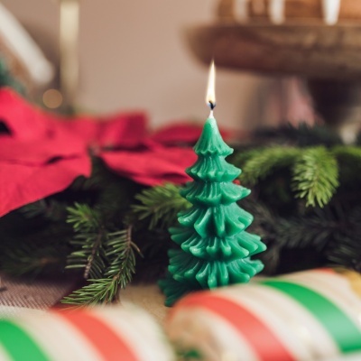 Vela Pinheiro de Natal Verde