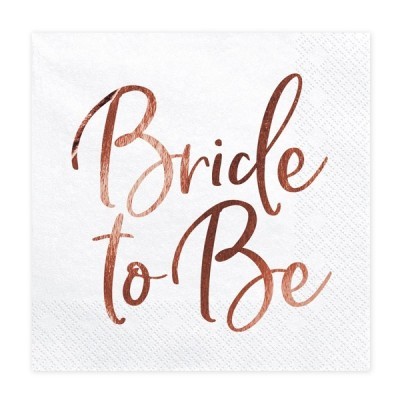 Guardanapos Bride to Be Rose Gold