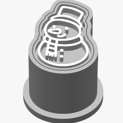 Molde Brigadeiro c/ Carimbo Boneco de Neve