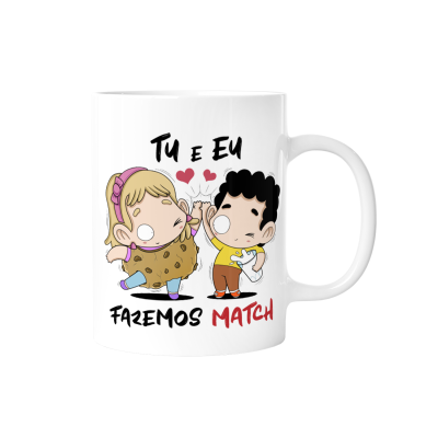 Caneca Tu e Eu fazemos Match!