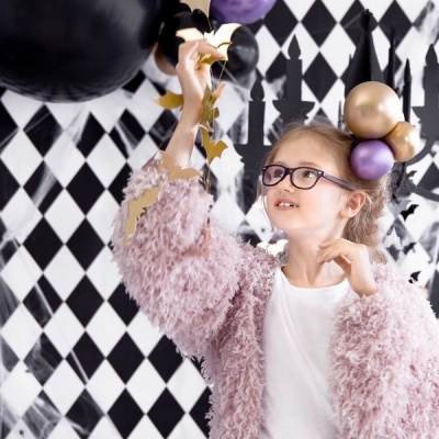 Fita Decoração Morcegos Dourados