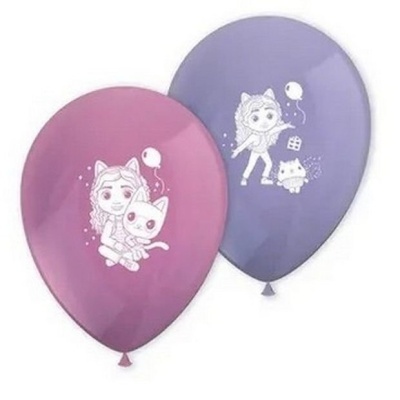 Conj. 8 Balões Casa Bonecas Gabby