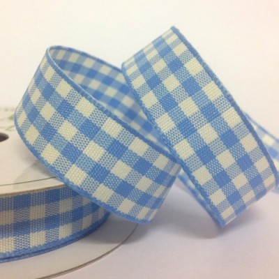 Fita Azul Xadrez 15mm
