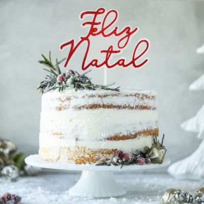 Topo Bolo Feliz Natal