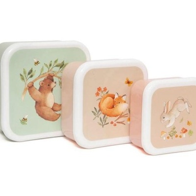 Conj. 3 Caixas Animais do Bosque