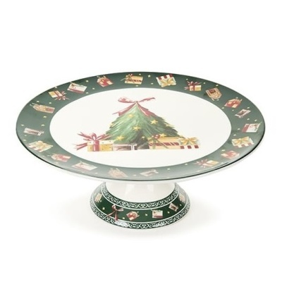 Christmas Carol Prato c/ Pé Árvore 28cm