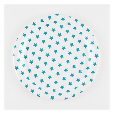 Pratos Azul Turquesa Estrelas