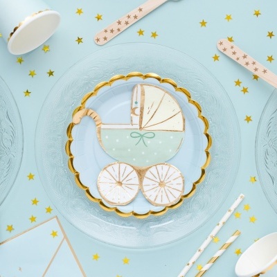 Guardanapos Carrinho Bebé Azul