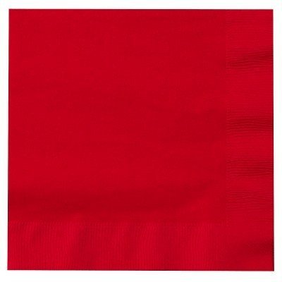 Guardanapos Vermelho Lisos