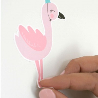 Autocolantes Parede Flamingos