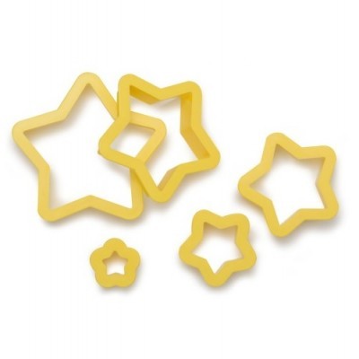 Conj. 5 Cortadores Estrelas