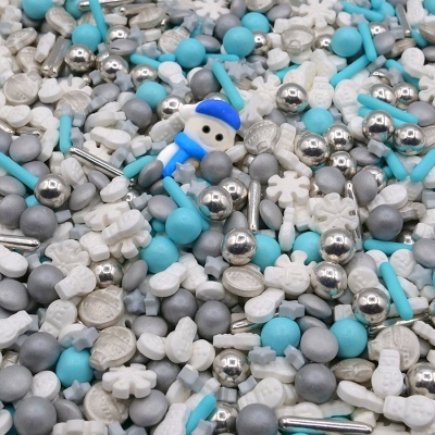 Confetis Açúcar Mix Natal Neve