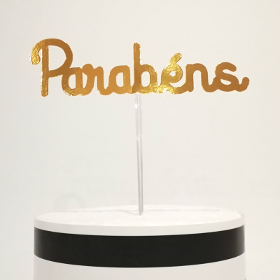 Topo Bolo Parabéns Papel