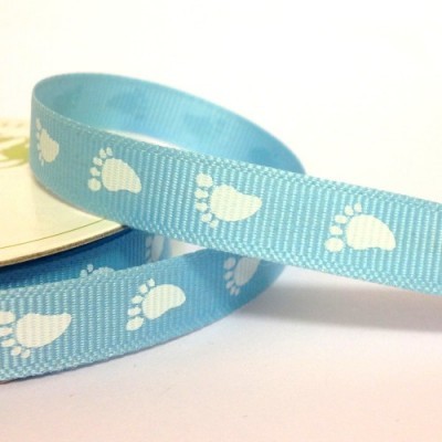 Fita Azul Claro Pés Bebé 10mm
