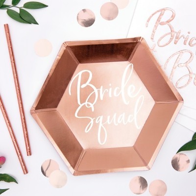 Pratos Bride Squad Rose Gold