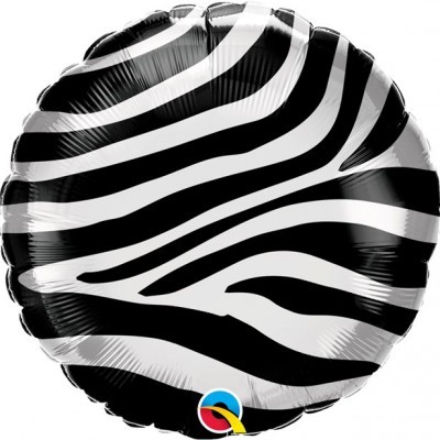 Balão Redondo Animal Print Zebra