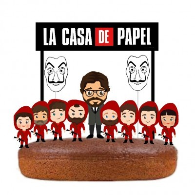 Topo Bolo La Casa de Papel