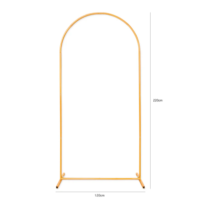 Aro Arco Metal Oval Dourado