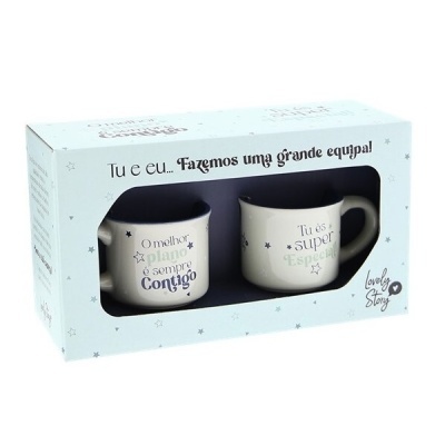 Conj. Chávenas Tu e Eu... fazemos uma grande equipa!