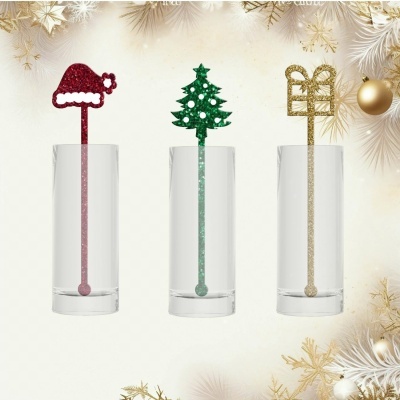 Agitador de Bebidas Natal Modelo 2