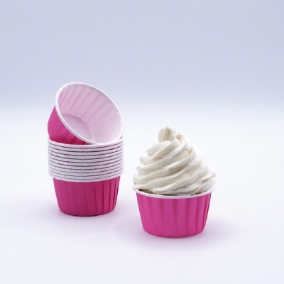 Formas Cupcakes Rosa Forte