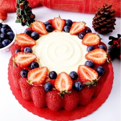 Forma Piscina Redonda Decorada 15cm