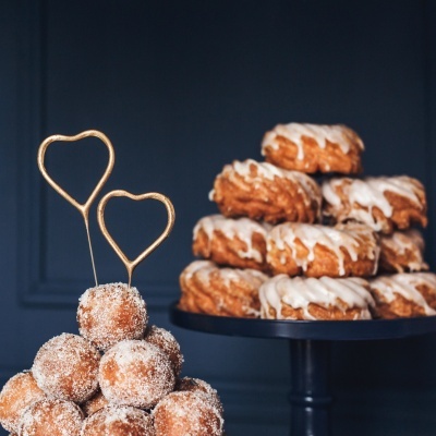 Velas Sparkle Coração Rosegold