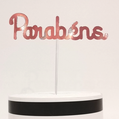 Topo Bolo Parabéns Papel
