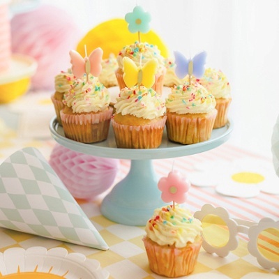 Velas Flores e Borboletas