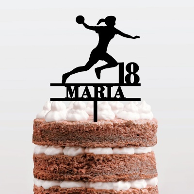 Topo Bolo Andebol Mulher Nome e Idade