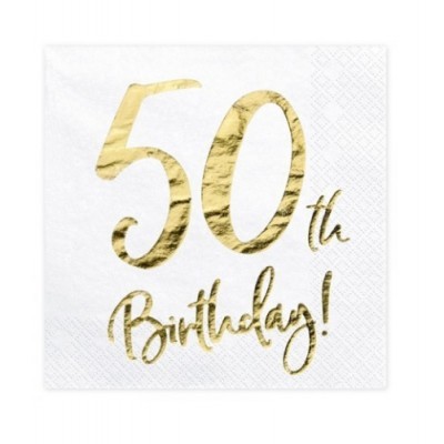 Guardanapos 50th Birthday